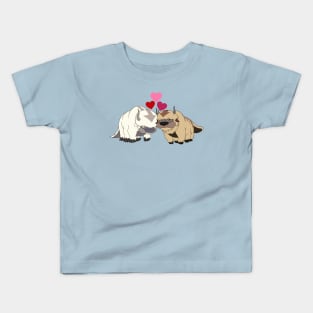 Appa the Flying Bison from Avatar the Last Airbender in Love with Hearts Kids T-Shirt